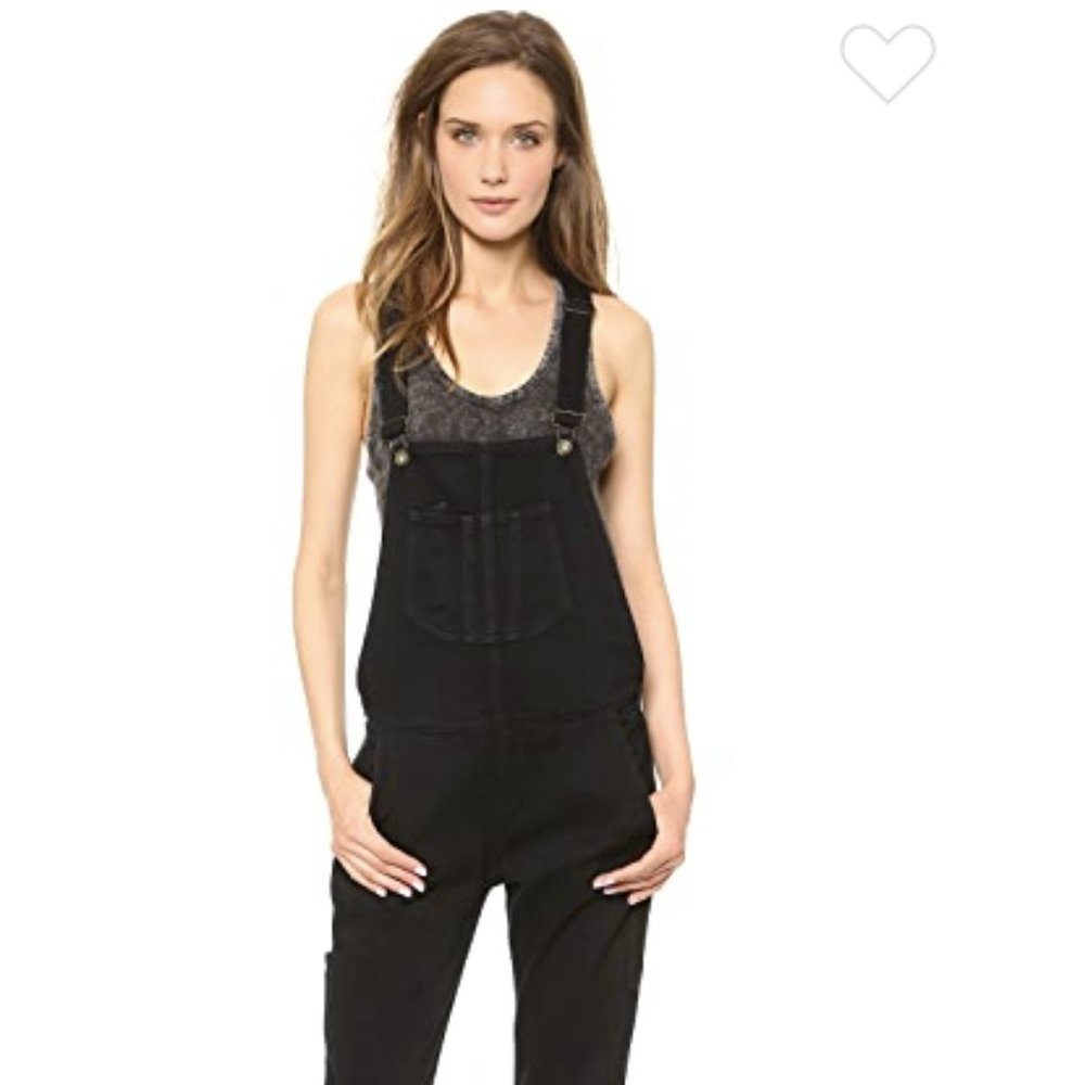 NWOT Rag & Bone Black Denim Overalls